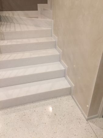 Staircases in marble granite and natural stone